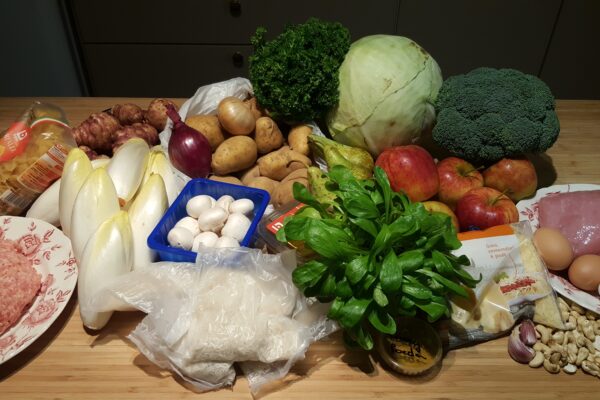 Seizoenspakket All-in met versneden groenten voor 4 personen / week 49