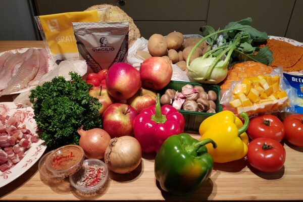 Seizoenspakket All-in met versneden groenten voor 4 personen / week 4